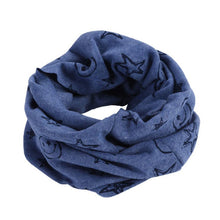 Load image into Gallery viewer, 2019 cartoon Children Boys Girls Baby Wool Ring Scarf Cotton O Ring printed Scarf LIC Neck Scarves Shawl warm Winter Neckerchief